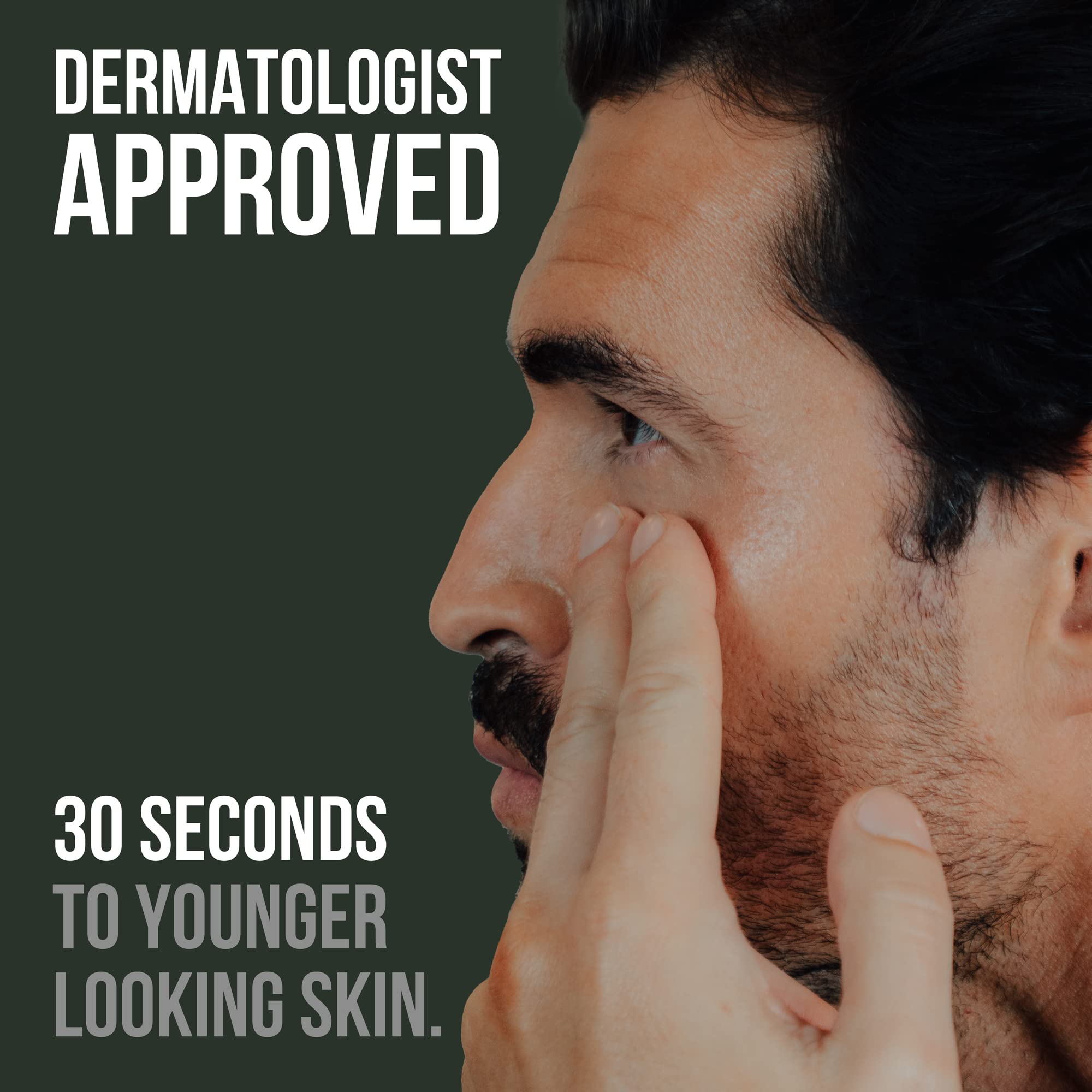 RUGGED & DAPPER - Eye Cream for Men - 1 oz - Powerful Anti Aging Gel Complex - Combats Wrinkles, Dark Circles & Visible Fatigue - Advanced Natural & Organic Ingredients Revives & Defends Entire Face